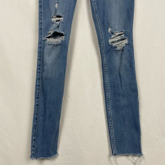 Abercrombie & Fitch Distressed High Rise Denim Jeggings - Women’s 26 - Picture 7 of 14